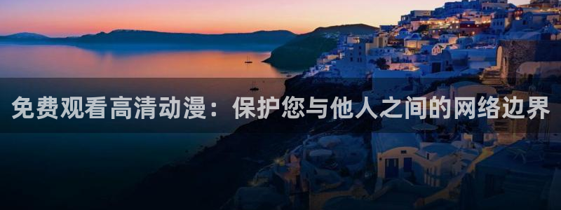 91动漫www：免费观看高清动漫：保护您与他人之间的网络边界